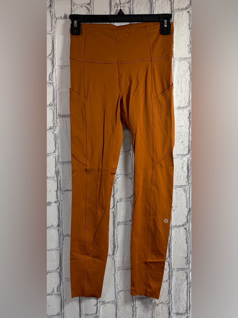 lululemon Size:4 Women Rust Orange Athletic Leggings